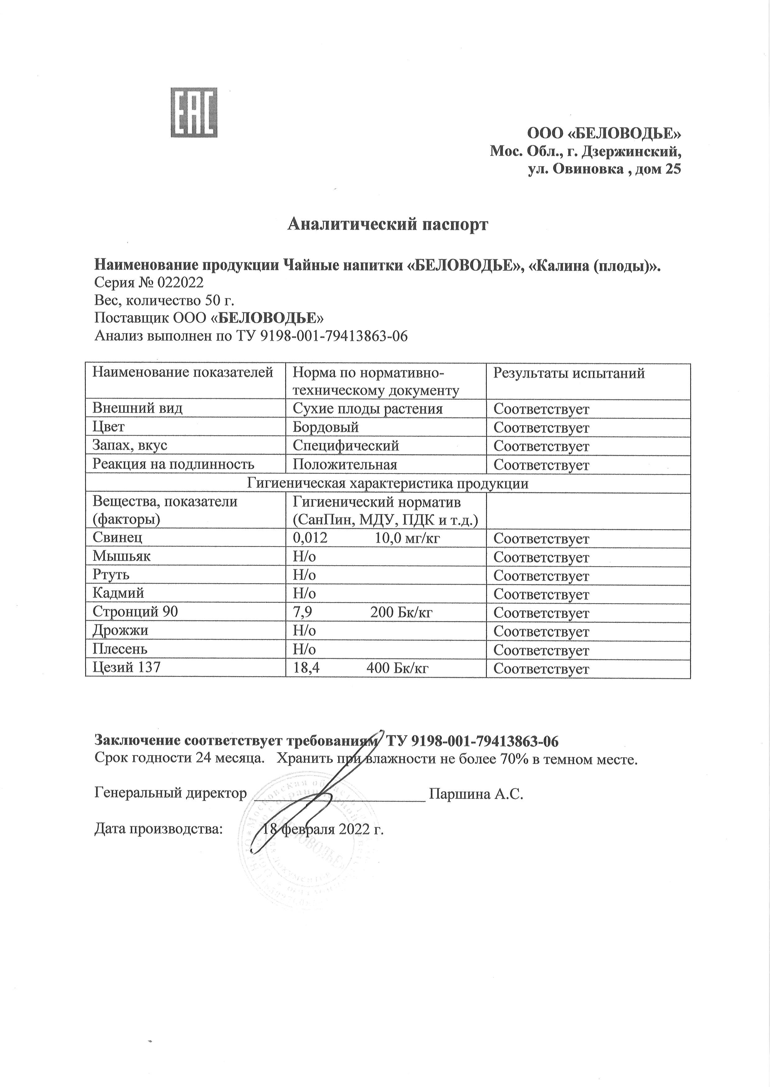 Паспорт №022022